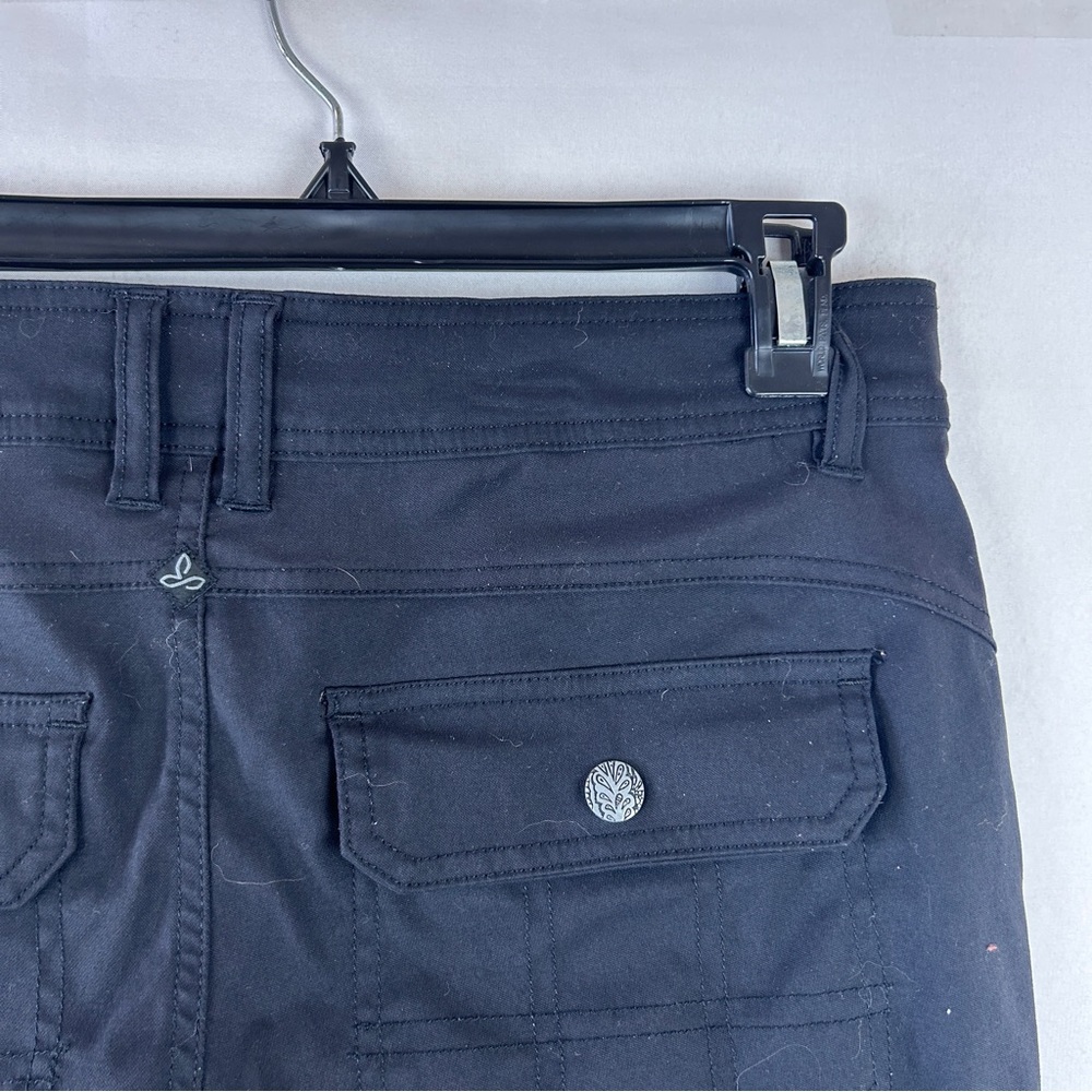 Prana black cargo convertible pants size 4 outdoor hiking - Picture 8 of 9